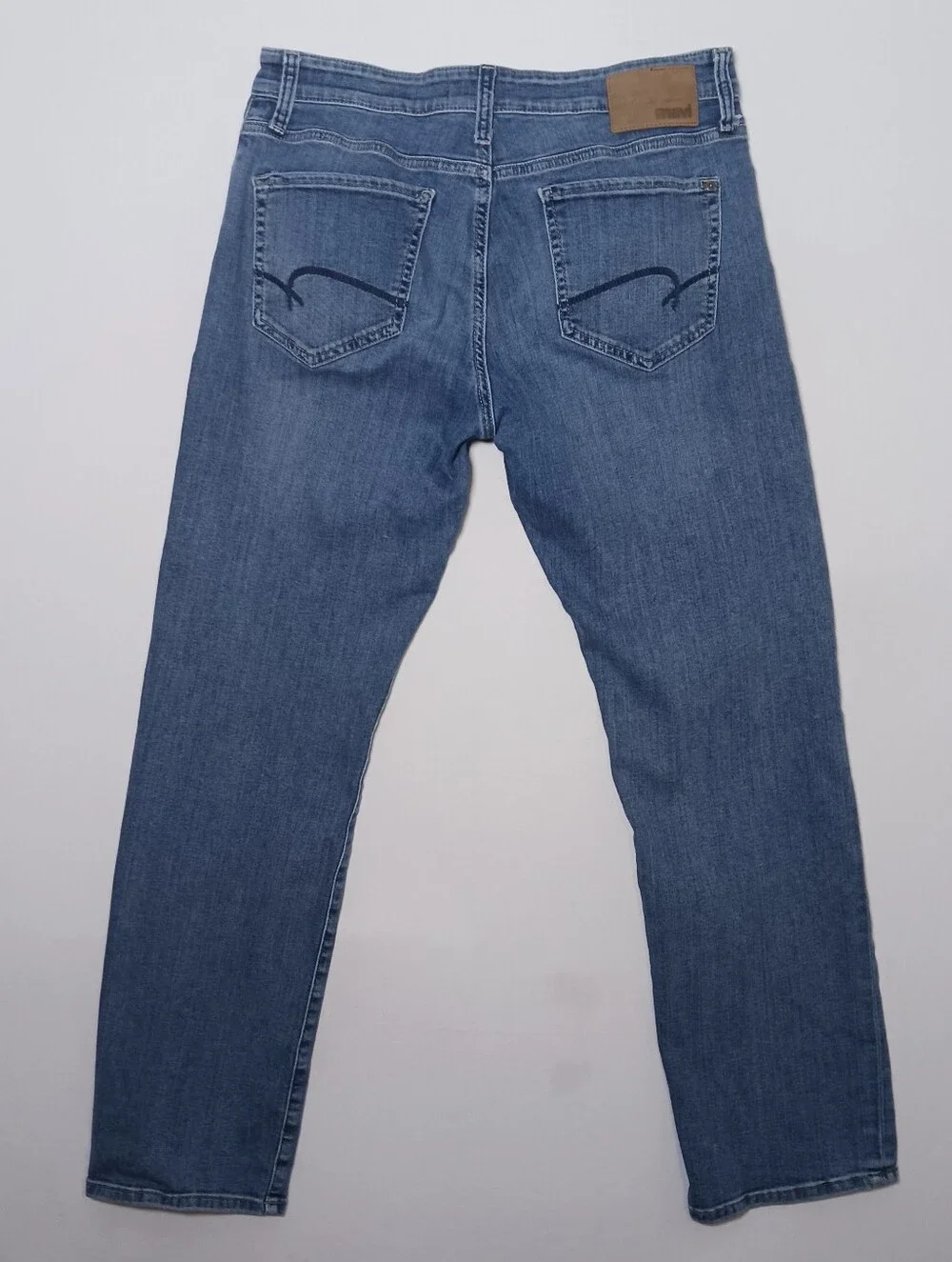 Mavi Mens Matt Relaxed Straight Leg Jeans 32X32 Medium Blue Wash Stretch Denim